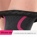 Knee Support Fitness Running Cycling Knee Support Brace Elastic Sleeve black_M
