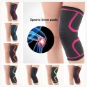 Knee Support Fitness Running Cycling Knee Support Brace Elastic Sleeve black_M