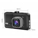 3 Inch 1080p Large-size Screen Monitors Car Driving Recorder Dashcam Infrared Night Vision Double Record Dual lens HD