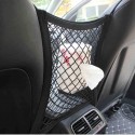 Car 2-Layer Mesh Organizer Seat Back Net Bag Pocket Cargo Tissue Holder Storage Netting Pouch