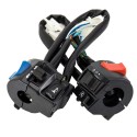 7/8'' Universal Handlebar Motorcycle Horn ON-OFF Turn Signal Headlight Switch Air outlet