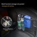 Mesh Trunk Car Organizer Net Goods Universal Storage Rear Seat Back Stowing Tidying Auto Accessories black_80*25cm