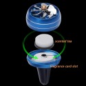 Air Freshener Car Air Perfume Mini Conditioning Vent Outlet Perfume Clip No. 8 with lights (deep sea blue)