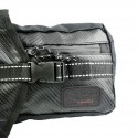 Waterproof Oxford Thigh Drop Waist Leg Bag Male Motorcycle Fanny Pack - Black black