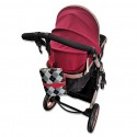 2PCS/Set 360 Degrees Rotatable Hanging Hooks with Magic Sticker for Infant Baby Stroller Black pair_OPP loading