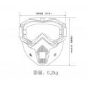 Motorcycle Helmet Mask Riding Off-road Equipment Outdoor Military Enthusiasts CS Goggles Mask