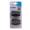 2 Pcs Universal Car Seat Belts Clips Safety Adjustable Auto Stopper Buckle Plastic Clip Silver