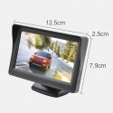 480*272 HD Car Monitor Display for Car Rearview Parking black