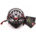 Ultralight Racing Cycling Helmet with Sunglasses Intergrally molded MTB Bicycle Helmet Mountain Road Bike Helmet Silver red_L (