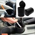 Car Ashtray Garbage Coin Storage Cup Container Cigar Ash Tray black_70*95mm