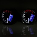 Motorcycle Black/Silver Digital LED LCD KM/H Speedometer Odometer Speed Fuel Level Gauge Meter Motorbike Tachometer black