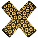 Sunflower Seat Belt Shoulder Pads Car Accessories for Women Girl 4pcs