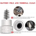 10pcs Battery Terminal Anti Corrosion Washers Protector Fiber +2pcs Cleaning Brush