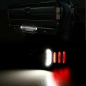 2PCS LED Car Rear License Plate Lights for Ford F150 Pickup License Lamps black