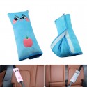 Car Headrest Seatbelt Cushion Neck Pillow Auto Elevator Mat Shoulder Pad Pillow Vehicle Seatbelt Strap Harness Head Pad Cover b