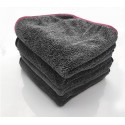 Microfiber Twist Car Wash Towel Professional Car Cleaning Drying Cloth Towels for Cars Washing Black_60 * 90CM