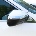 2PCS Rear View Side Mirror Pillar Trim ABS Cover Anti-Rub Strips Stickers For Honda Civic 16-20