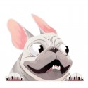 3D Unique Car Styling Funny Puppy Cartoon Car Sticker Colorful Window Body Vinyl Sticker Decal A