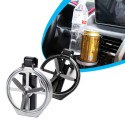 Universal Folding Cup Holder Auto Car Air-Outlet Drink Holder for Truck Van Drink black