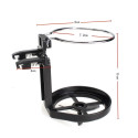 Universal Folding Cup Holder Auto Car Air-Outlet Drink Holder for Truck Van Drink black