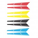 2pcs Car Racing Sport Stripe 4.5 '' x 31.5 '' Cover Vinyl Decals Graphics Truck Bonnet stickers black