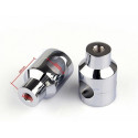 7/8" 22mm 1" 25mm Handlebar Riser For Custom Springer Bobber Chopper silver