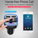 Car MP3 Music Player Bluetooth 5.0 Receiver FM Transmitter Dual USB Car Charger U Disk / TF Card Lossless Music Player As shown