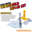 Cracked Glass Repair Kit Windshield Glass Scratch Kits DIY Car Window Tools yellow