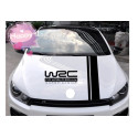 WRC Stripe Car Covers Vinyl Racing Sports Decal Head Car Sticker for Ford Focus VW red