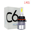 1PC Universal High Power Auto Bulbs C6 Car LED Headlights - 6000K - White Light 6000K-white_H11/H8/H9
