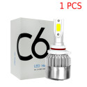1PC Universal High Power Auto Bulbs C6 Car LED Headlights - 6000K - White Light 6000K-white_H11/H8/H9