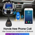 Car MP3 Player Bluetooth Cigarette Lighter Charger Hand-frees Play Music Phone Call CVC Noise Cancellation black