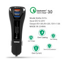 QC3.0 USB Car Charger Mobile Phone Fast Car-Charging Universal Adapter for iphone samsung Huawei Xiaomi Car Charger black