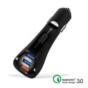 QC3.0 USB Car Charger Mobile Phone Fast Car-Charging Universal Adapter for iphone samsung Huawei Xiaomi Car Charger black