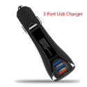 QC3.0 USB Car Charger Mobile Phone Fast Car-Charging Universal Adapter for iphone samsung Huawei Xiaomi Car Charger black