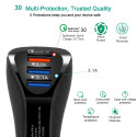 QC3.0 USB Car Charger Mobile Phone Fast Car-Charging Universal Adapter for iphone samsung Huawei Xiaomi Car Charger black