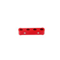 3Pcs Aluminum Engine Spark Plug Wire Separator Divider Organizer Clamp Kit red