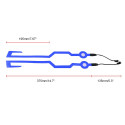 Motorcycle Helmet Signal EL Flashing Light Strip Bar Plate Kit for Night Riding blue