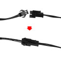 Motorcycle Helmet Signal EL Flashing Light Strip Bar Plate Kit for Night Riding blue