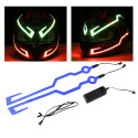 Motorcycle Helmet Signal EL Flashing Light Strip Bar Plate Kit for Night Riding blue