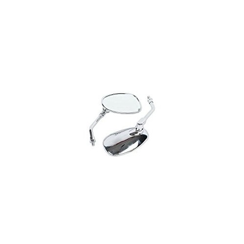 1 Pair Motorcycle Electric Bike Modified Rearview Mirror Plating Wing Mirror