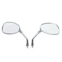 1 Pair Motorcycle Electric Bike Modified Rearview Mirror Plating Wing Mirror