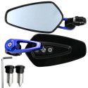 1 Pair Motorcycle Handle Bar End Side Mirror Rearview Rear View for MSX125 Gold