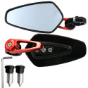 1 Pair Motorcycle Handle Bar End Side Mirror Rearview Rear View for MSX125 Gold