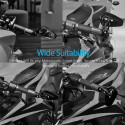 1 Pair Motorcycle Handle Bar End Side Mirror Rearview Rear View for MSX125 Gold