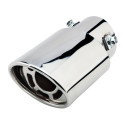 63mm Inlet Diameter Stainless Steel Car Exhaust Muffler Pipe Modified Tail Throat A146