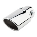 63mm Inlet Diameter Stainless Steel Car Exhaust Muffler Pipe Modified Tail Throat A146