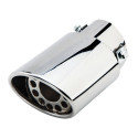 63mm Inlet Diameter Stainless Steel Car Exhaust Muffler Pipe Modified Tail Throat A146