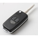 Folding Remote Key Case Shell for SUZUKI JIMNY SX4 Swift 2 Button Flip with Button Pad black