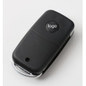 Folding Remote Key Case Shell for SUZUKI JIMNY SX4 Swift 2 Button Flip with Button Pad black